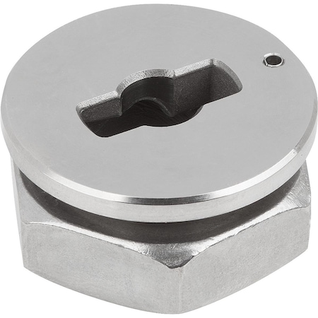 Clamping Plate For Quarter-Turn Clamp Loc, Form:A Superimposed, D=5, Stainless Steel Bright
